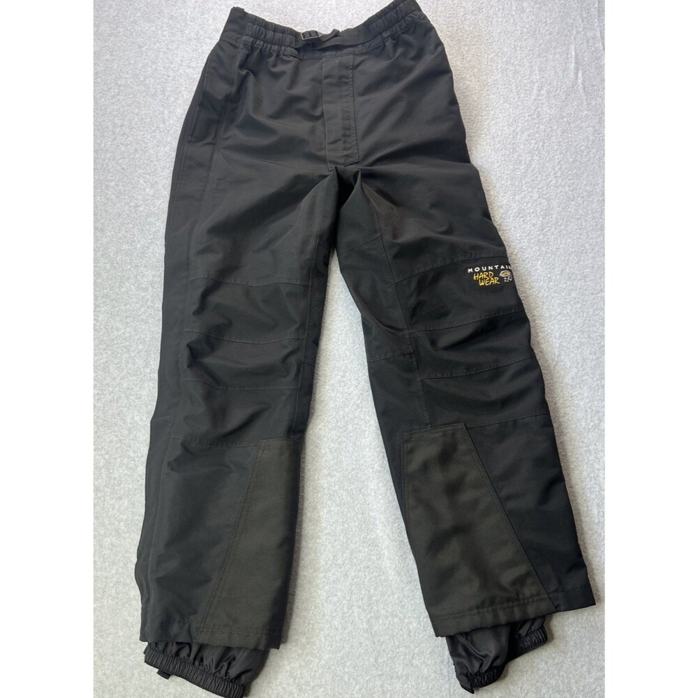Mountain Hardware Snow Pants Womens M Black Full Side Zip Gore Tex Ski Winter